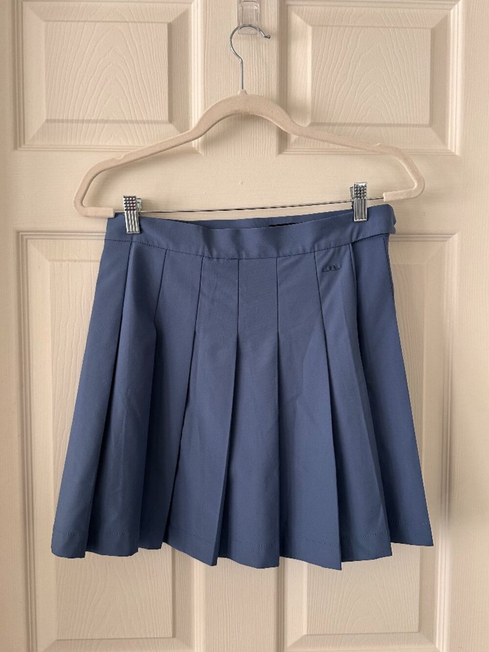 J.Lindeberg Adina Pleated Golf Tennis Skirt Blue Size M Built-In Shorts